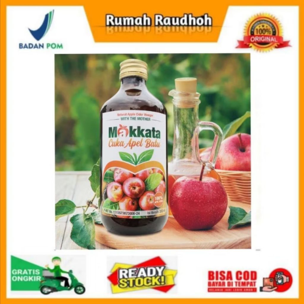 

CUKA APEL MAKKATA ORIGINAL 330 ML - CUKA KAYA MANFAAT