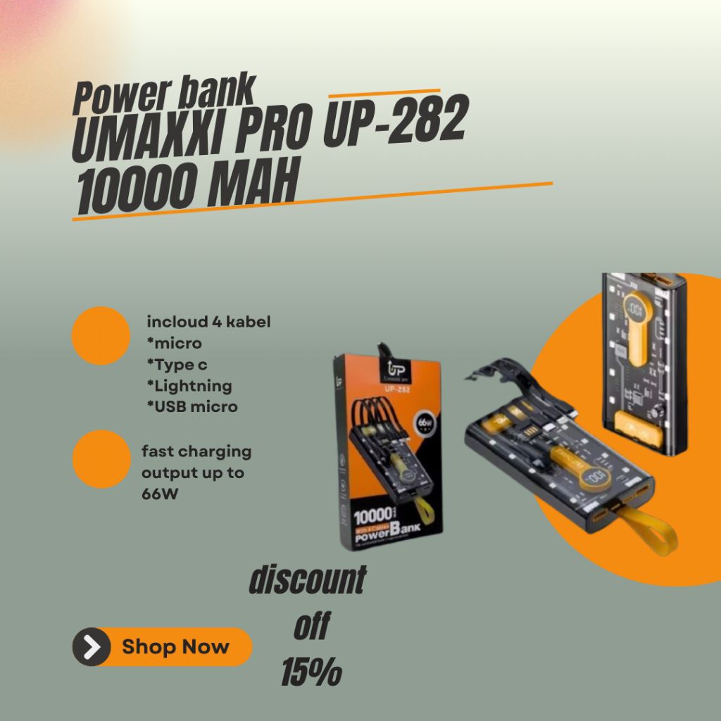 promo POWER bank umaxxi pro 10000mAh