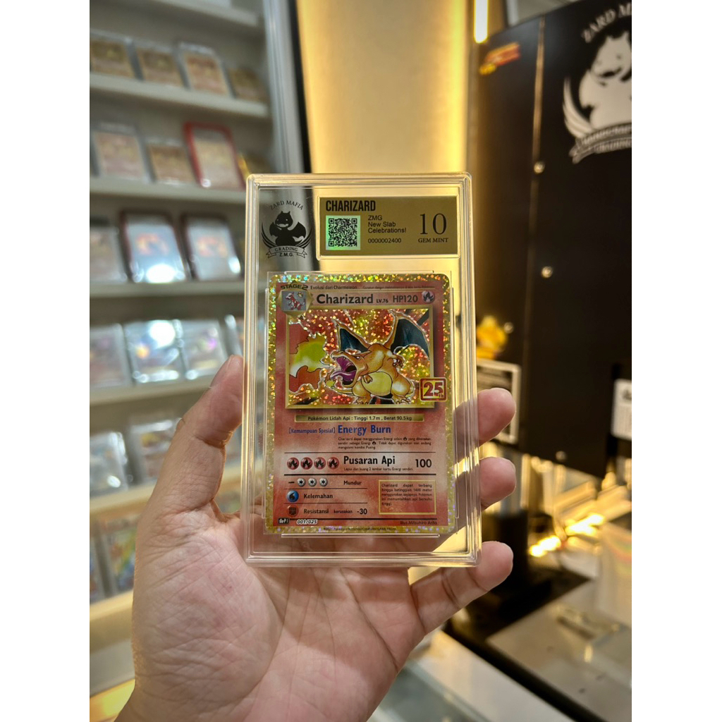 Charizard ZMG 10 gem mint 25th anniversary 1 kartu POKEMON tcg card set indonesia NON ( box sr hr sa