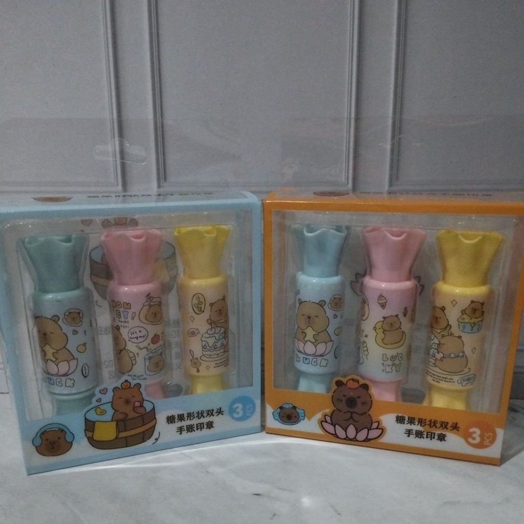 

Capybara Series Stamp Candy shape double-headed handbook seal