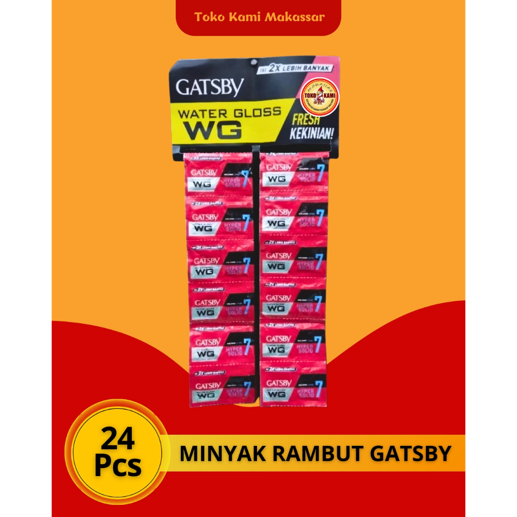 Minyak Rambut Gatsby WG Renteng (24 Sachet)