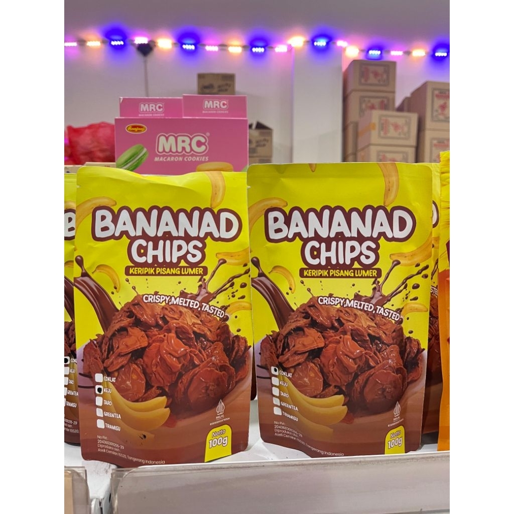 

BANANAD CHIPS COKLAT/KEJU
