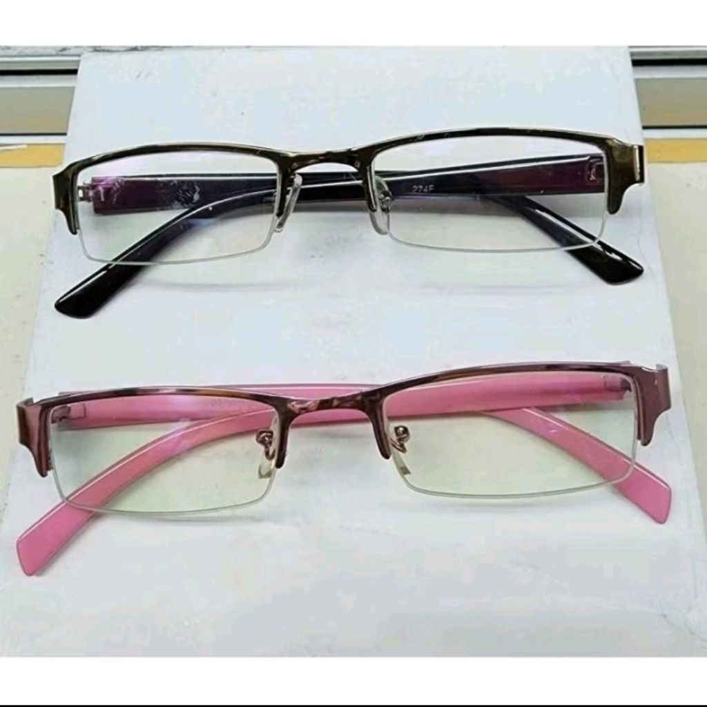 Frame kacamata minus plus half model gantung