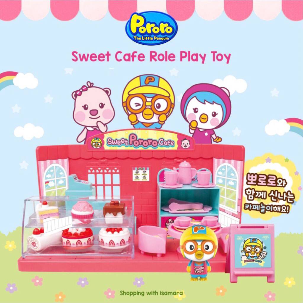 Pororo Sweet Cafe Role Play Toy / Mainan Toko Kue