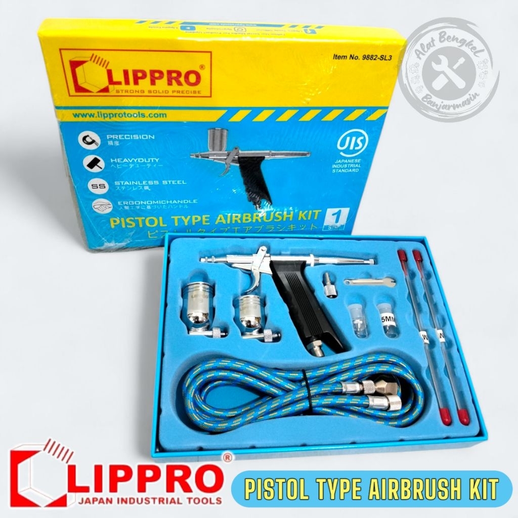 SPET AIR_BRUSH "LIPPRO" /PENBRUSH ||PISTOL TYPE AIR BRUSH KIT LIPPRO