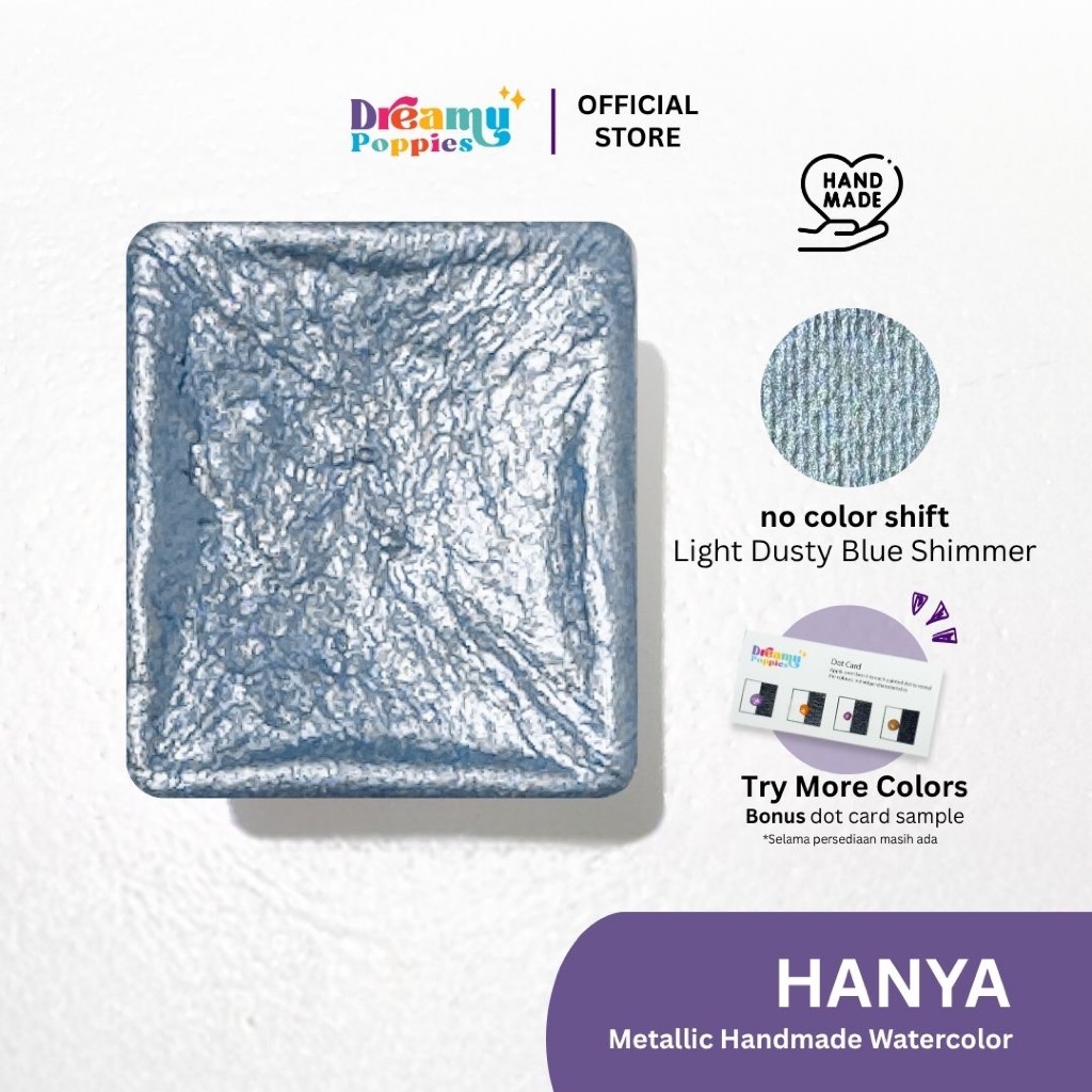 

Dreamy Poppies Hanya Honkai Star Rail Inspired Handmade Mettalic Watercolor