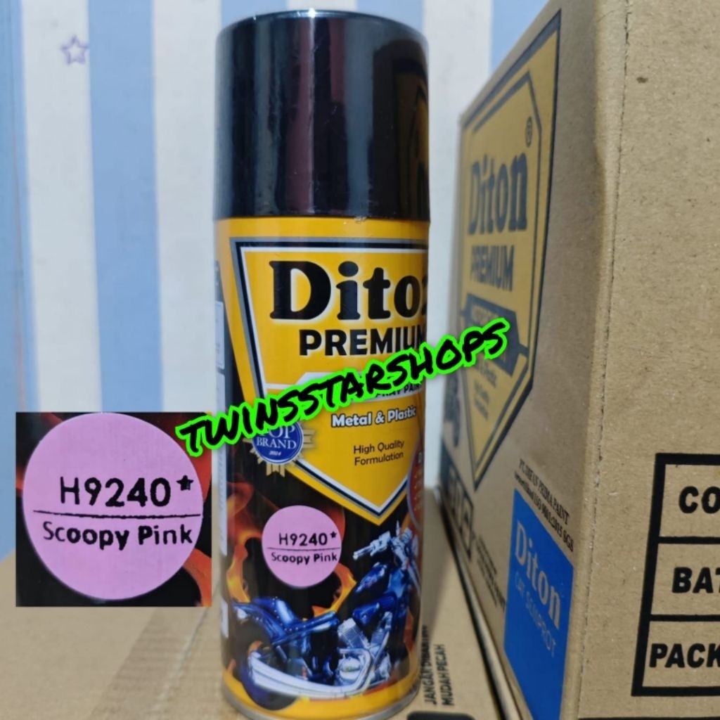 Pilok Pylox Cat Diton Premium Scoopy Pink 9240 Ping Muda H9240 Glossy Mengkilap 400cc Spray Paint