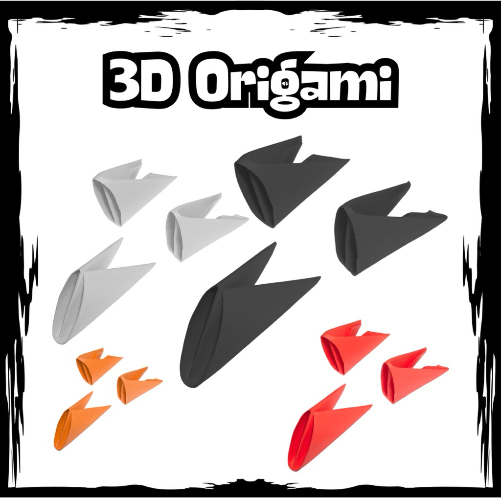 

Kertas Origami | 3D Origami | Segitiga 3D Origami