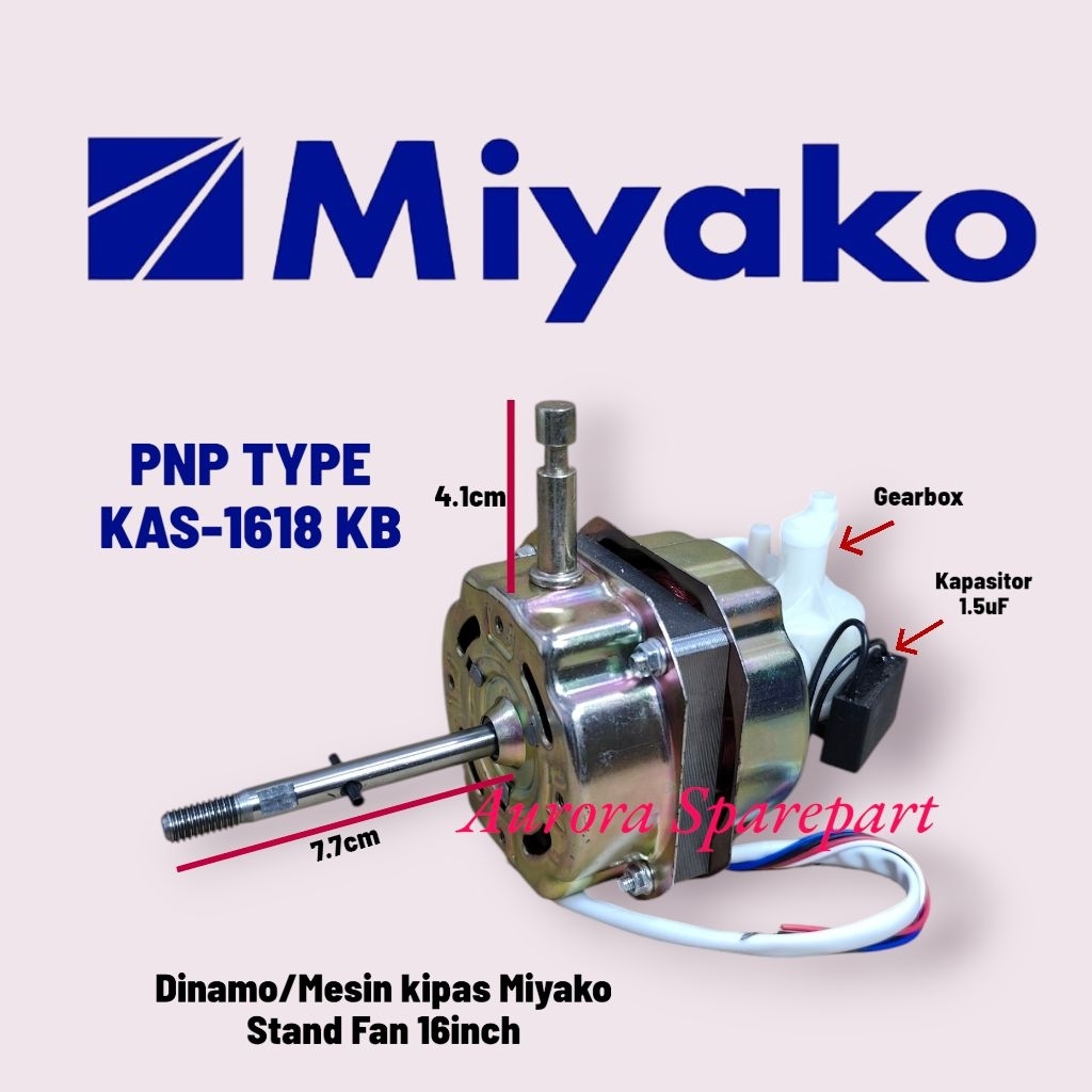 Dinamo Mesin Kipas angin Miyako KAS-1618KB Motor Fan berdiri Miyako 16 inch