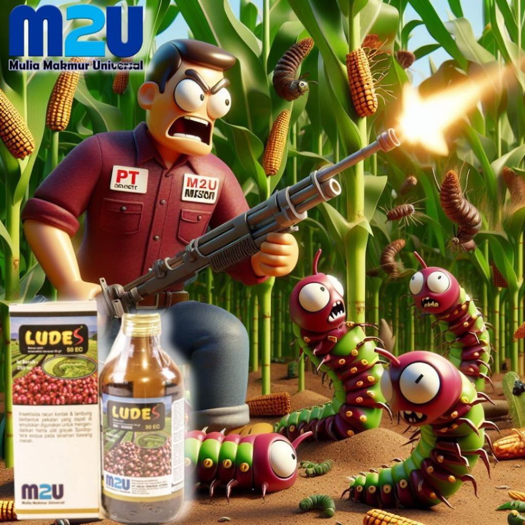 Lude5 / Ludes 50 EC 100ml Insektisida Emamectin benzoat untuk kendalikan hama ulat