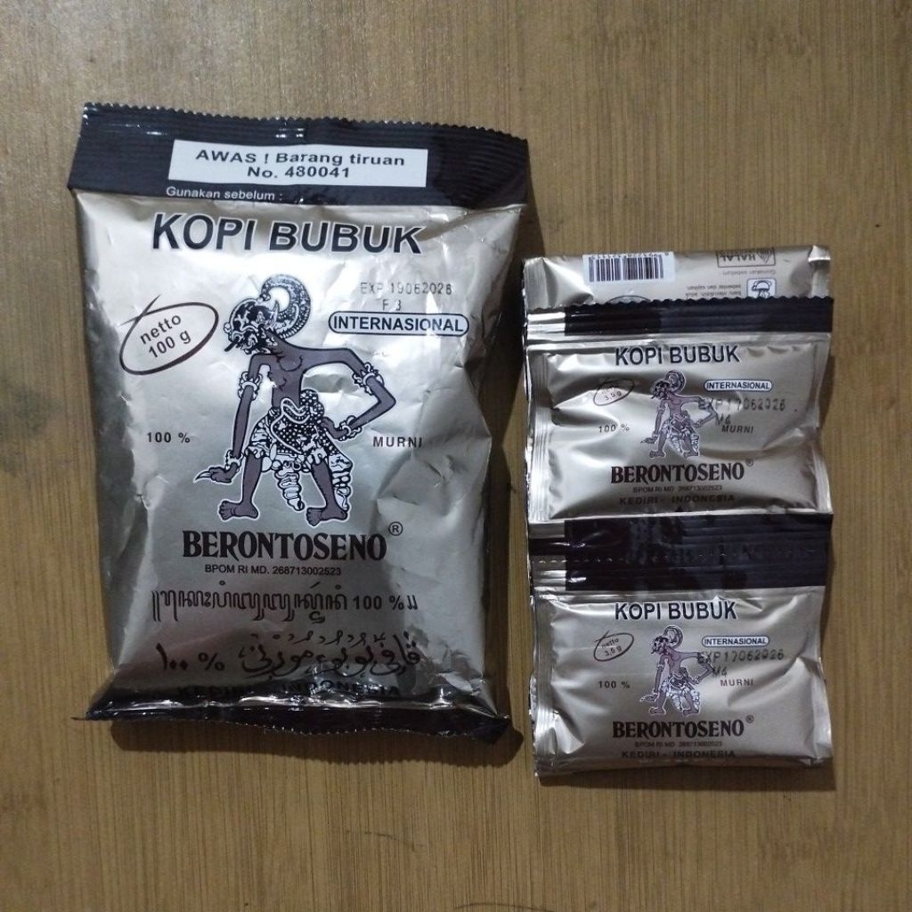 

Kopi Bubuk Berontoseno 100gr | Kopi Bubuk Berontoseno 3.5gr