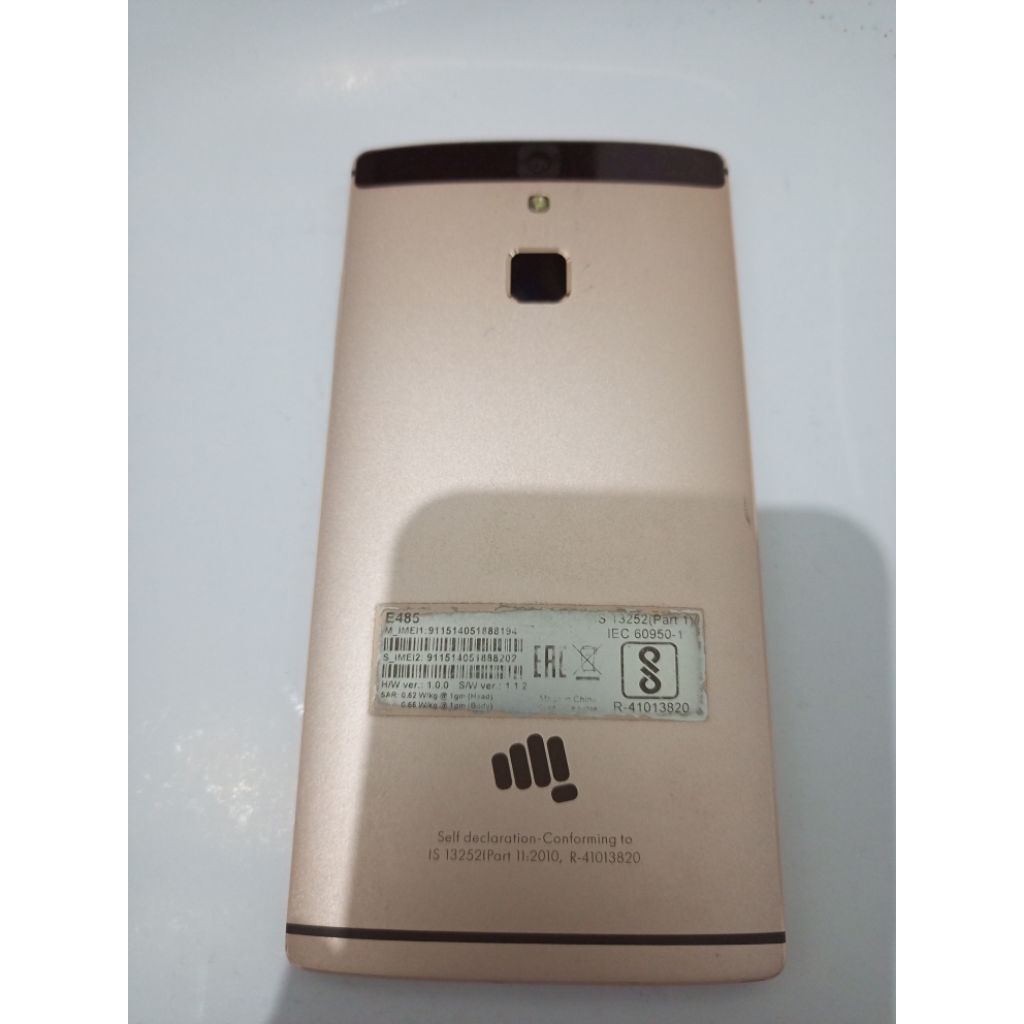 Micromax E485 kondisi matot
