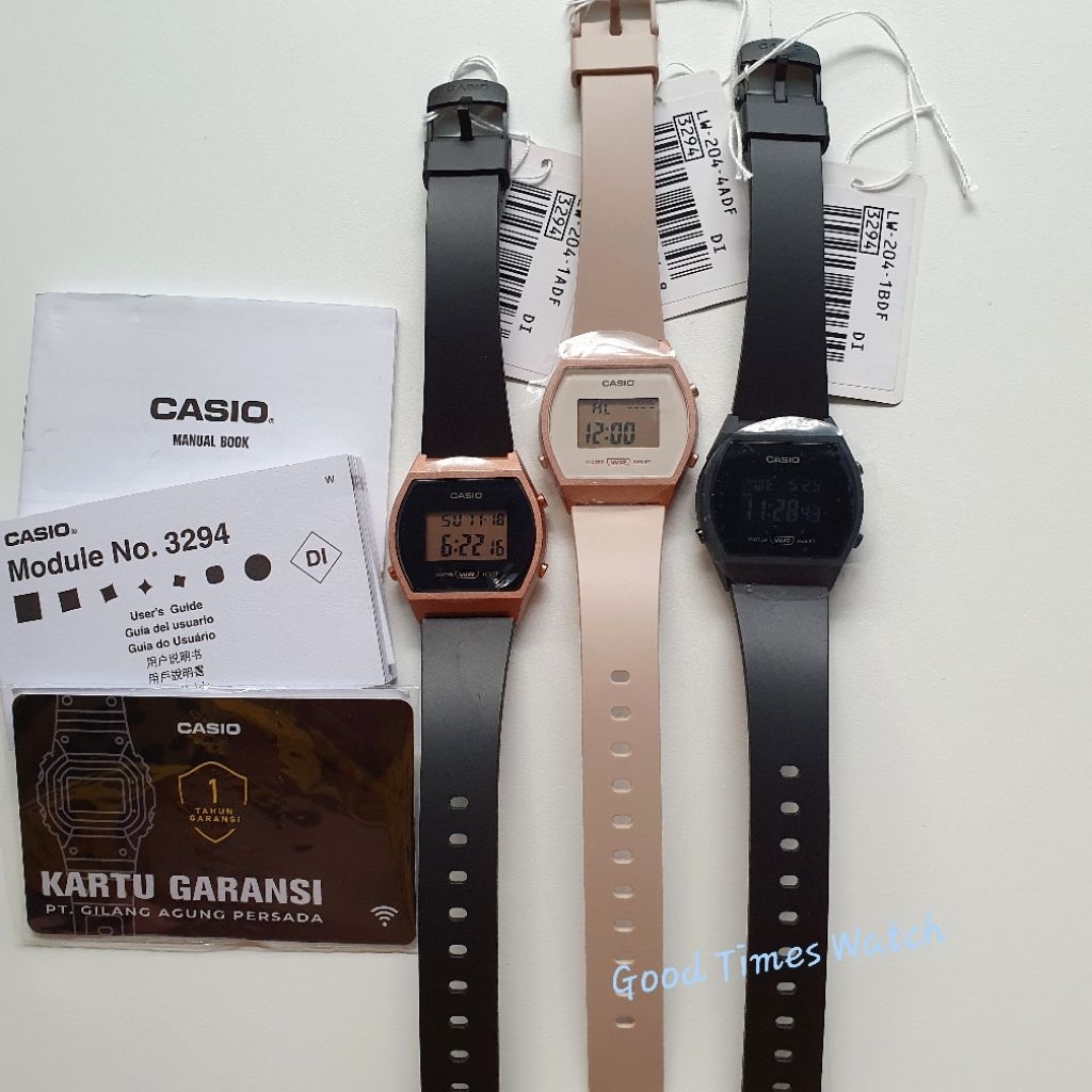 JAM TANGAN CASIO LW-204 LW 204 CASIO ORIGINAL