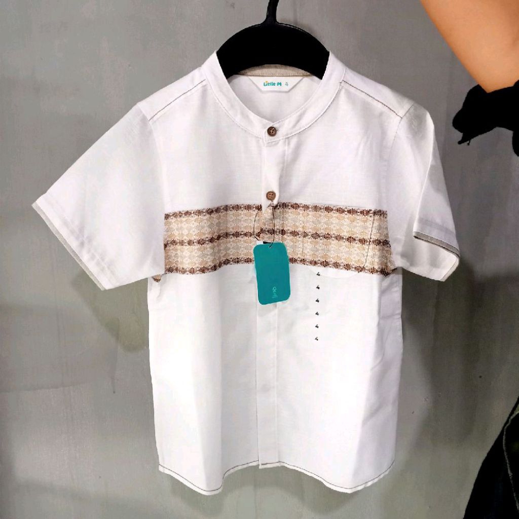 Little M Ulos Dada Baju Koko Anak Laki-laki