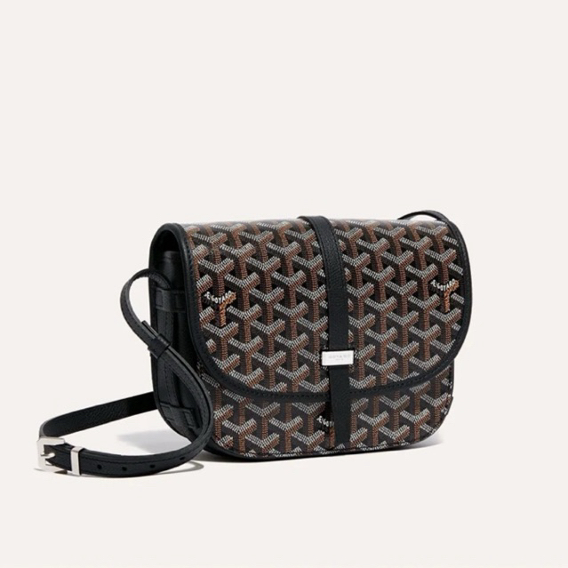 GOYARD Belvedere PM Crossbody Bag All Black – Sling Bag Tas Goyard Original