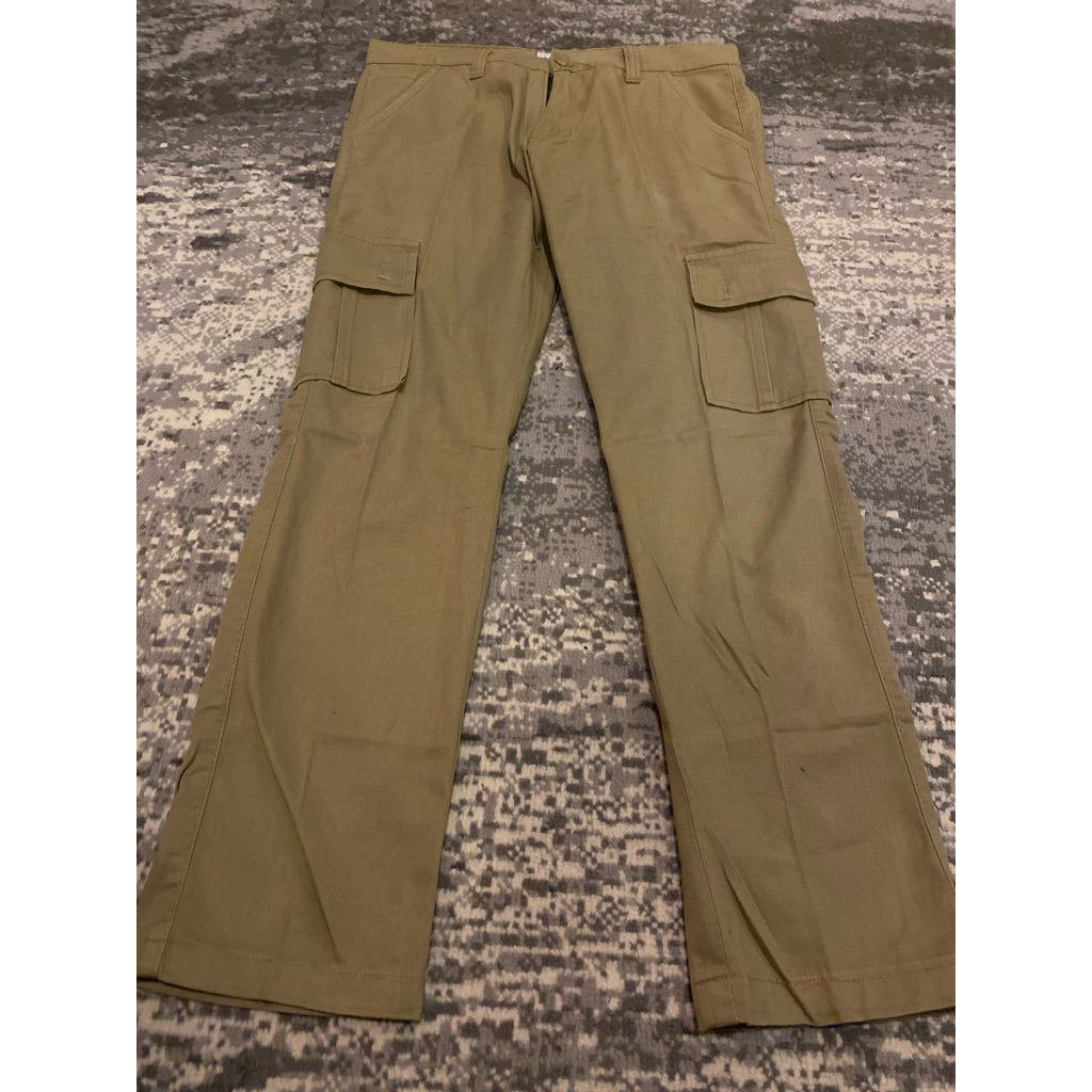 celana cargo steeze warna kakhi