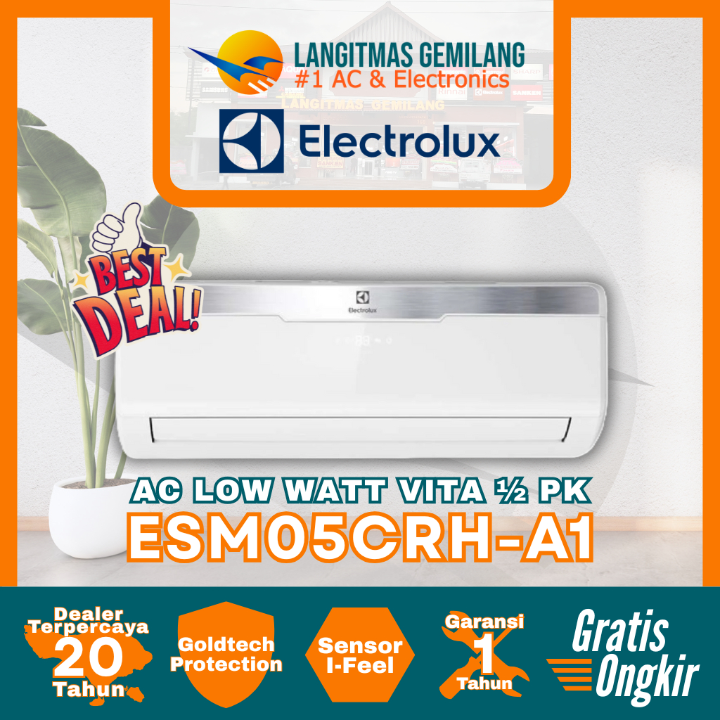 ELECTROLUX AC Low Watt Vita ½ PK ESM05CRH-A1