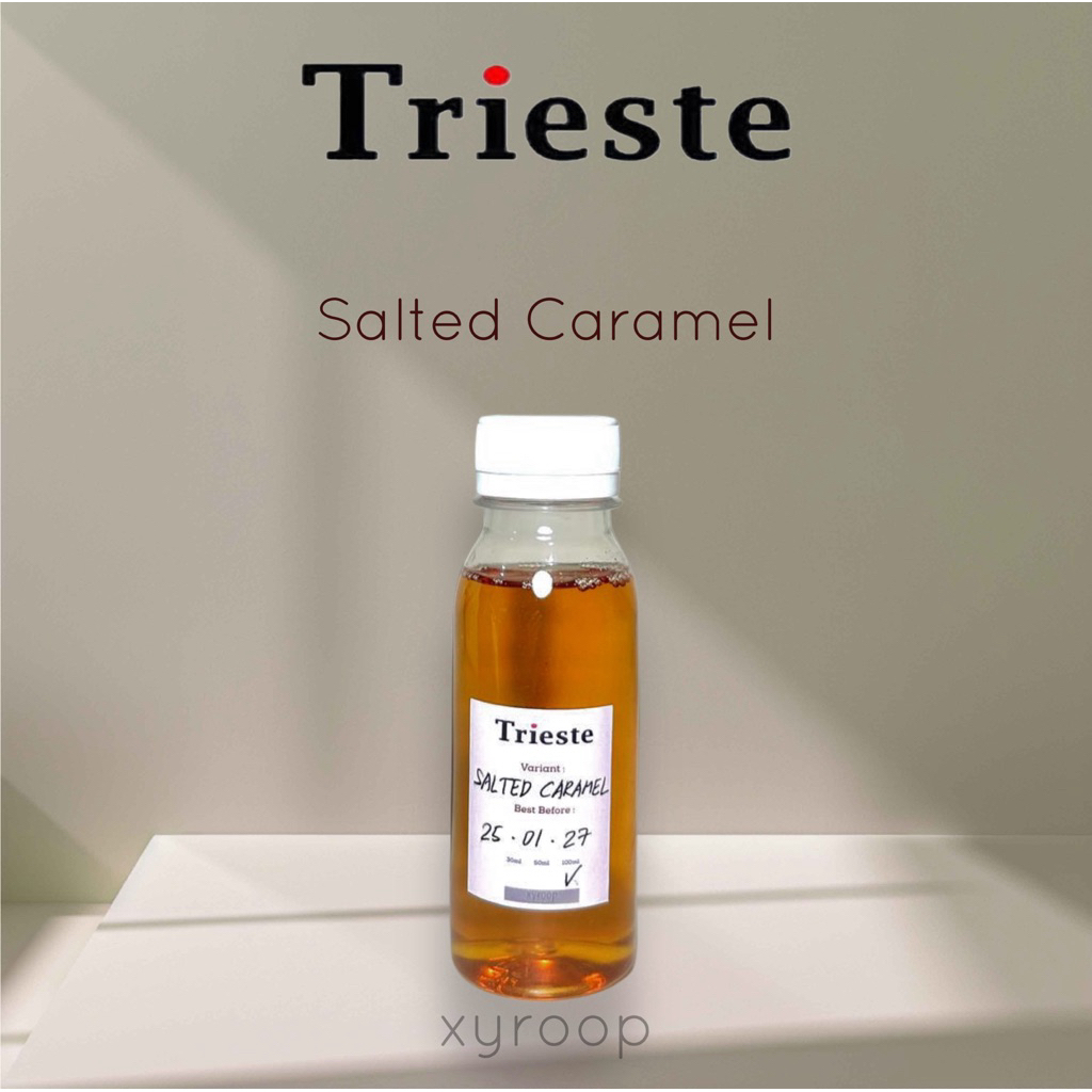 

Trieste Salted Caramel Coffee Syrup Repack 30ml 50ml 100ml
