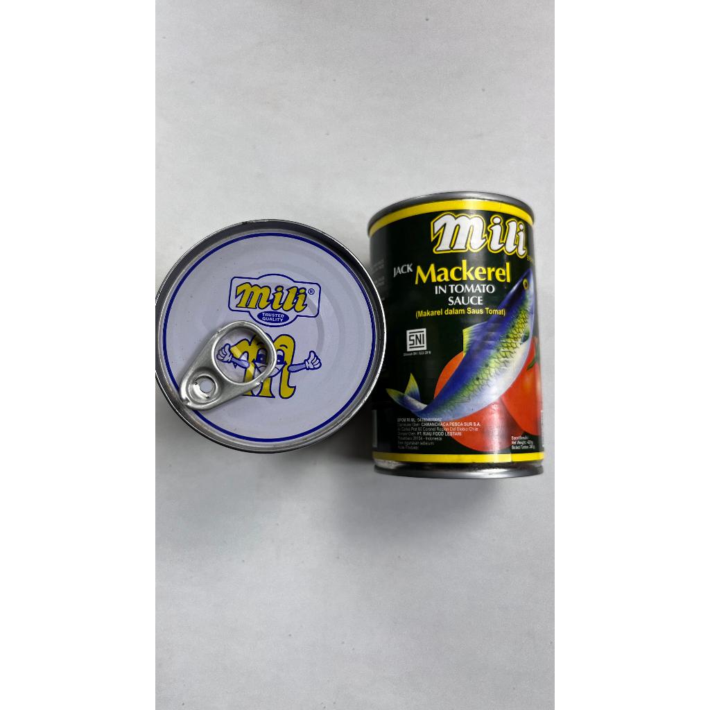 

Sarden Mili Besar Mackerel Original 425 Gram| Ikan Sarden Kaleng "Tutup Putih