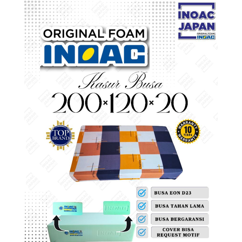Kasur Busa INOAC D23 200x120x20
