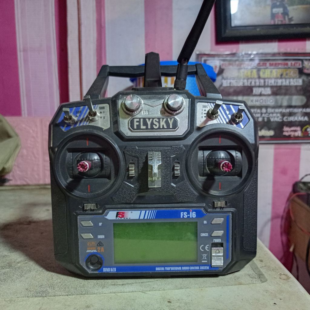 remot flysky i6,bekas,normal,murah,