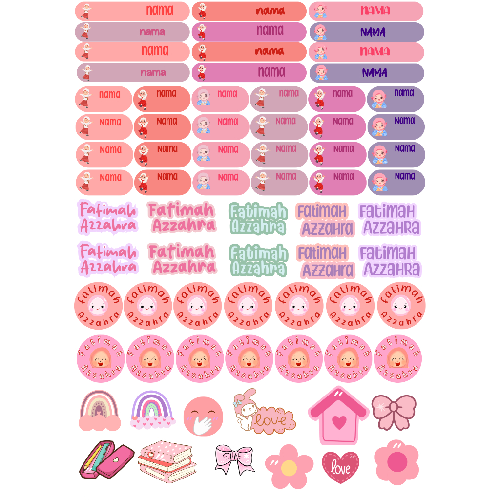 

Stiker Nama Anak / Sticker Vinyl nama ANAK