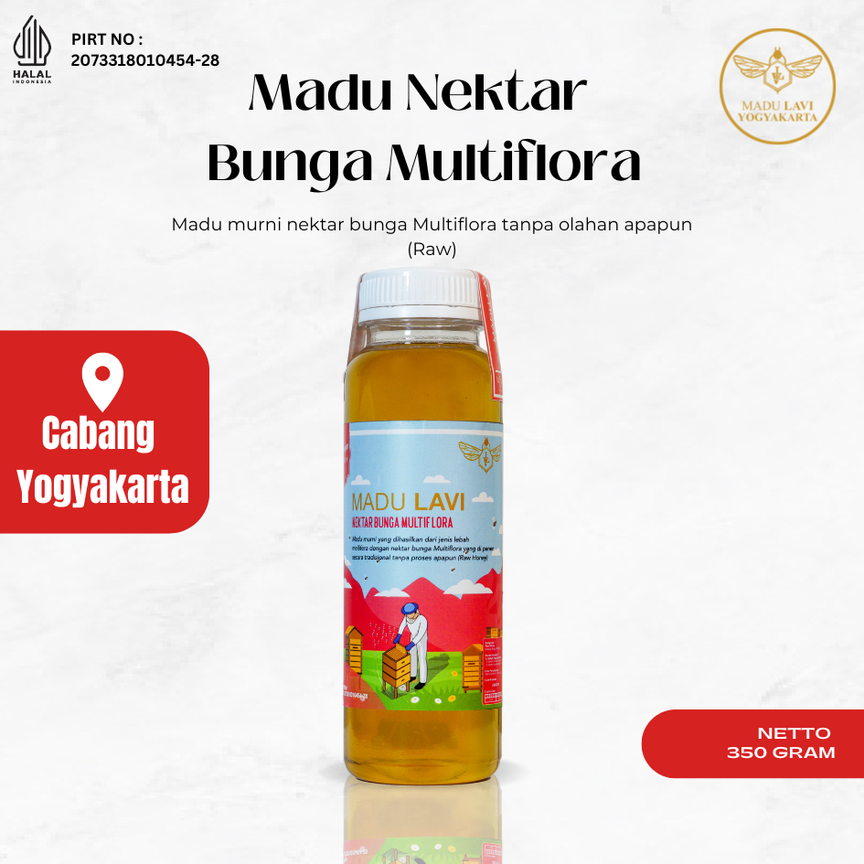 

Madu Hutan Nektar Multiflora 350gram Honey Bee