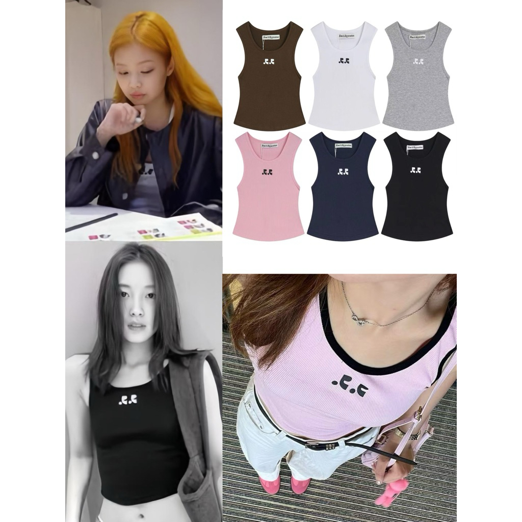 RR Tank Summer Basic REST & RECREATION Tanktop Basic Aesthetic Korean Style