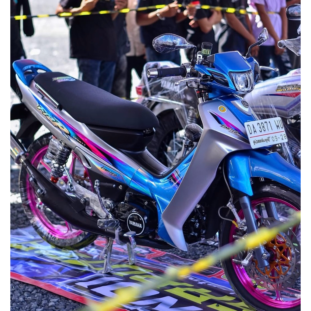 STRIPING FIZR LIMITED EDITION LE HOLOGRAM BIRU PINK STIKER FIZ R
