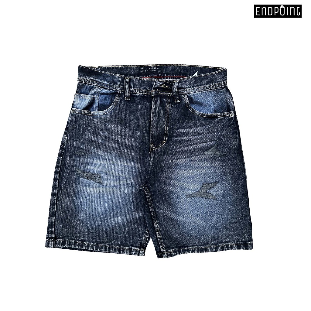 Endpoint - Celana Jeans Pendek Sobek Pria Short Basic Series