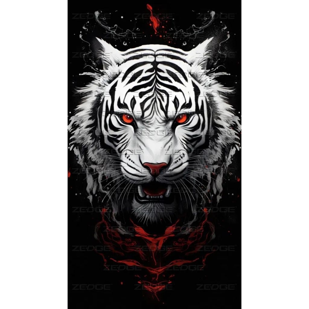 

stiker 3D harimau putih keren, stiker print sudah cutting, size 15 x 20 cm, anti air
