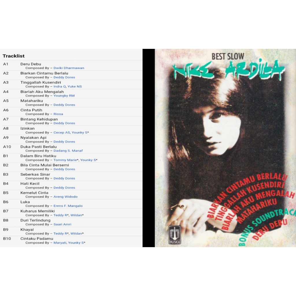 nike ardilla cd album best slow