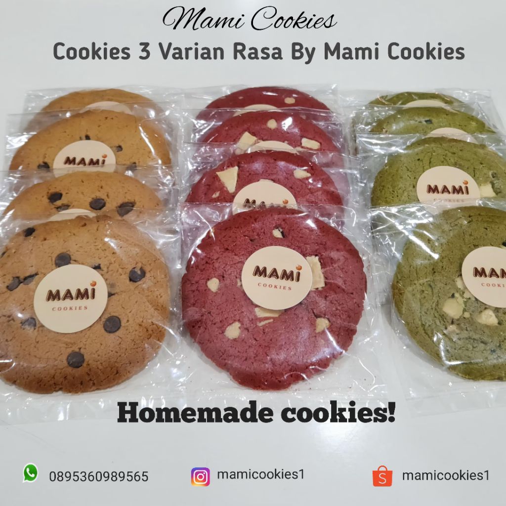 

Cookies 3 Varian Rasa By Mami Cookies