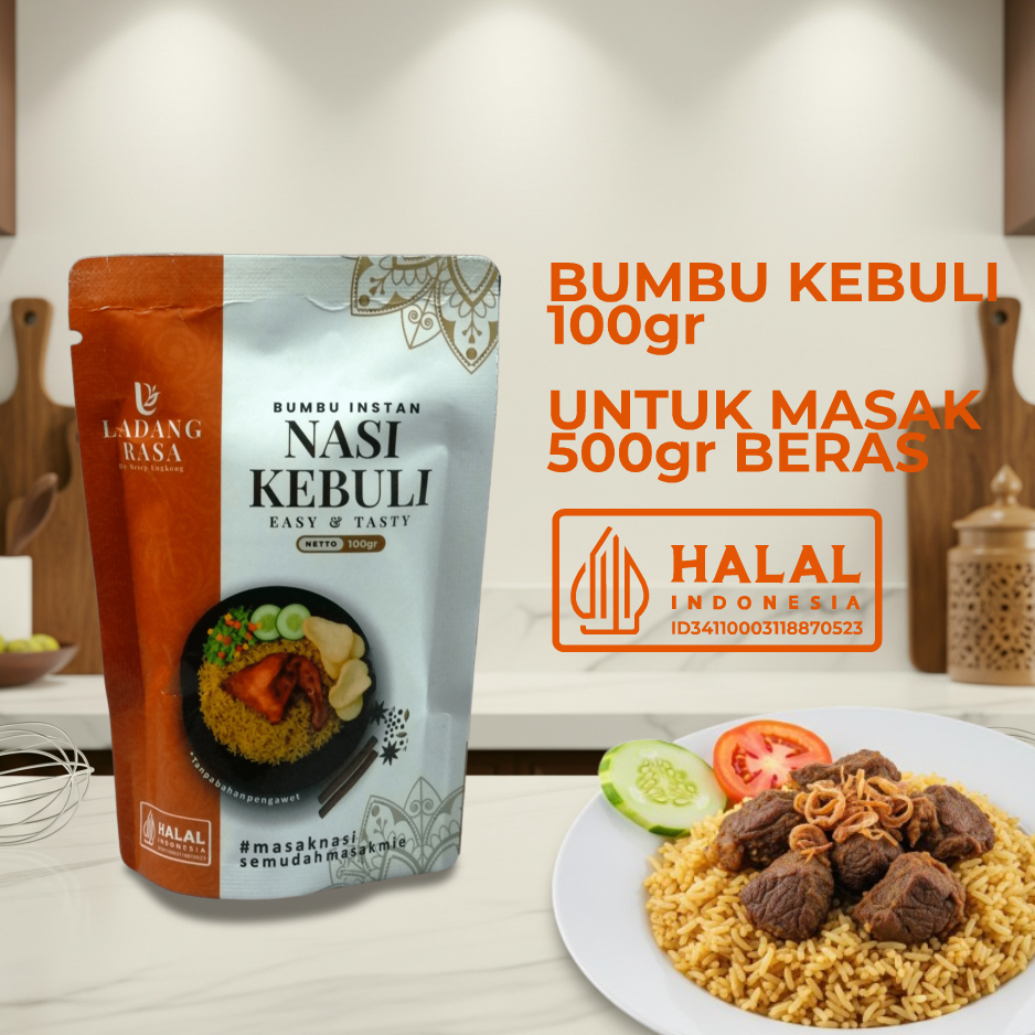 

Ladang Rasa Bumbu Instan Nasi Kebuli Basah Pasta Untuk Beras Basmati dan Beras Biasa 500gr Lengkap Bawang Rempah dan Minyak Samin Praktis