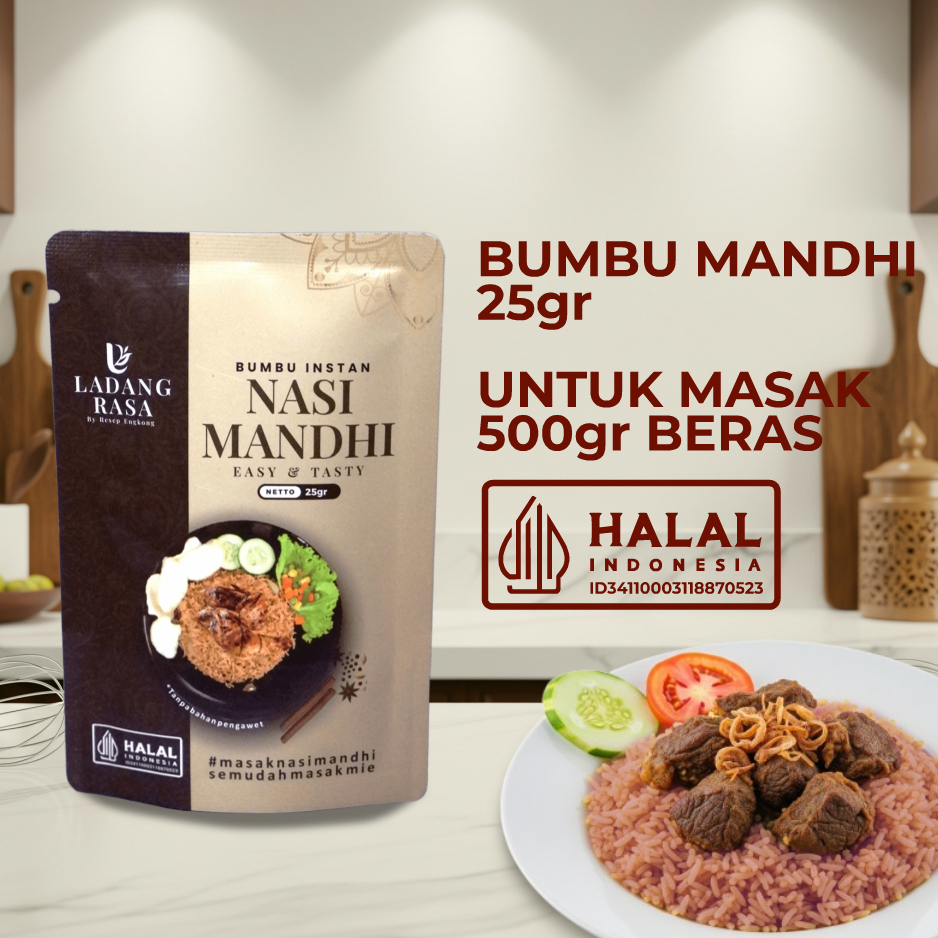

Ladang Rasa Bumbu Instan Nasi Mandhi Bumbu Bubuk Kering Untuk Beras Basmati 500gr Praktis