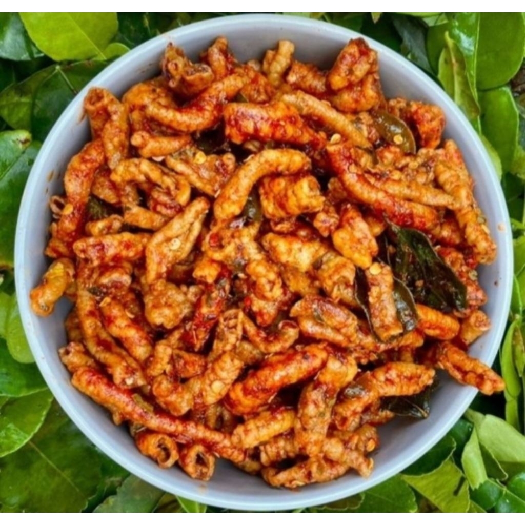

Kripik Usus Pedas Daun Jeruk, Kripik usus Original