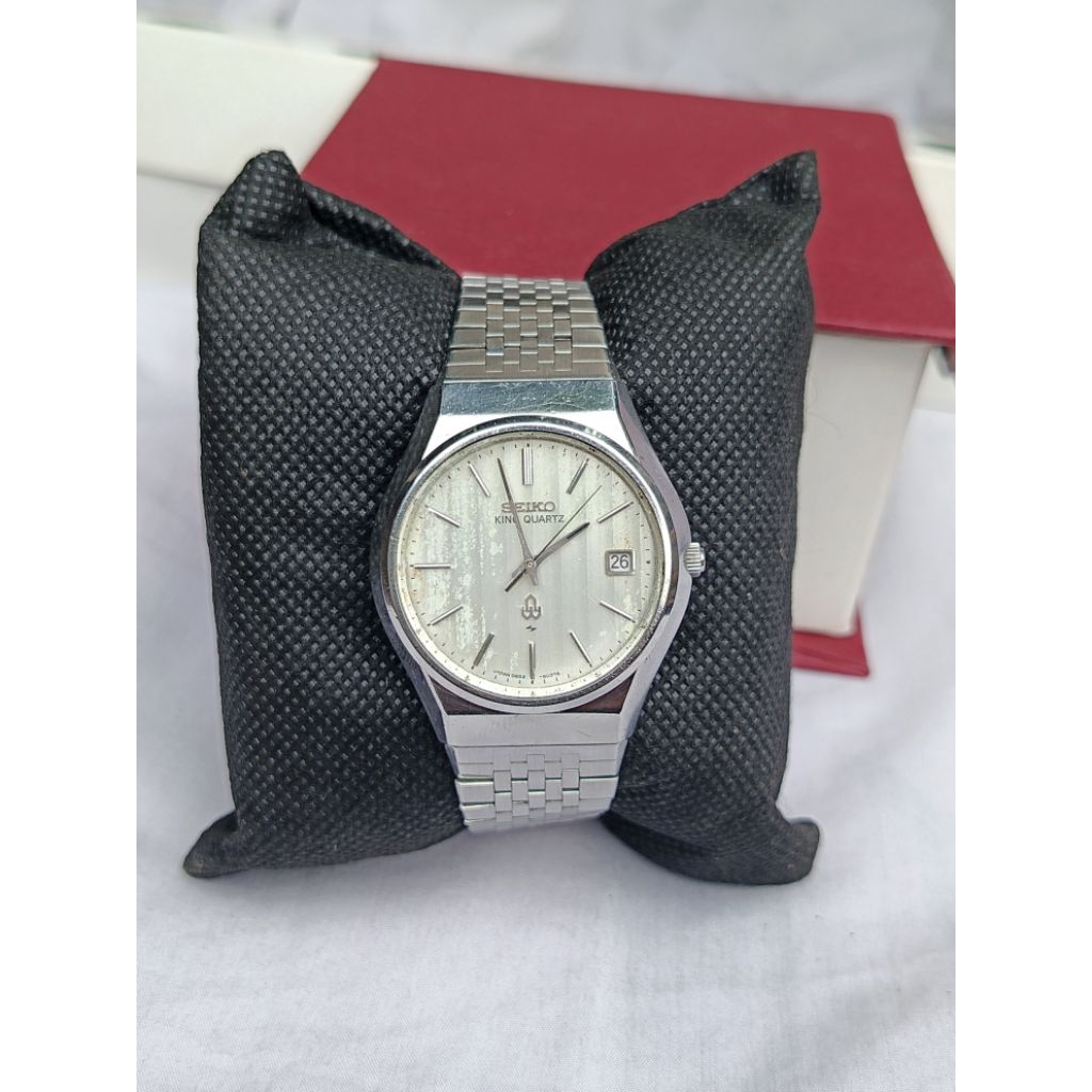 Ja768D Jam tangan pria SEIKO KING Quartz seri 0852 Japan movement