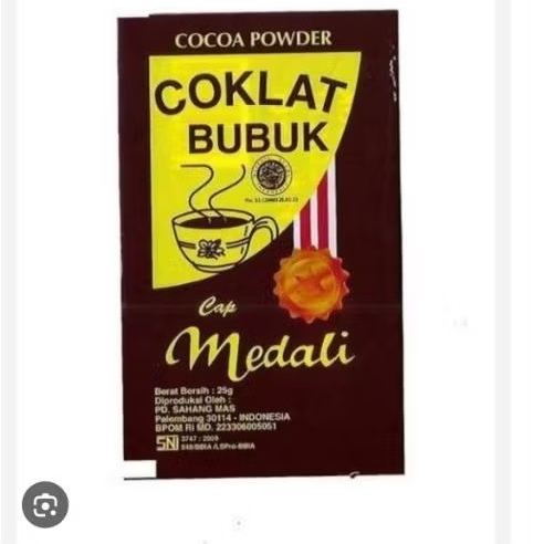 

Coklat bubuk Medali per pack (20pcs)