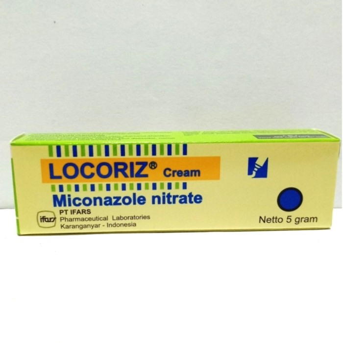 Locoriz CREAM 5GR - Mengatasi Infeksi Jamur, Kurap, Kudis, Panu dan Kutu Air