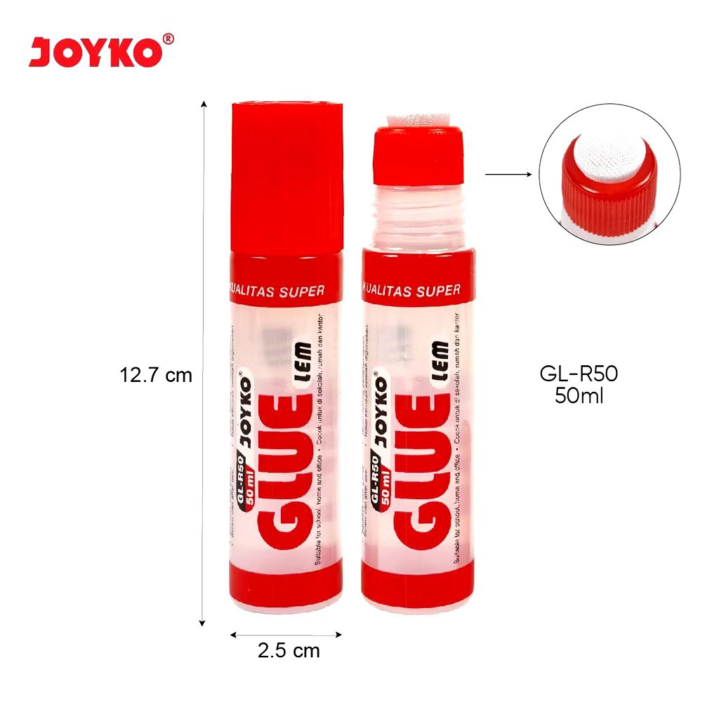 

Joyko GL-R50 50ml | Liquid Glue | Lem Kertas Cair 50ml