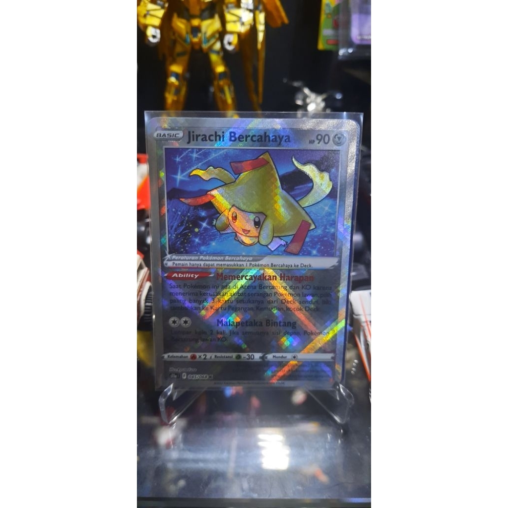 Pokemon Card Jirachi Bercahaya