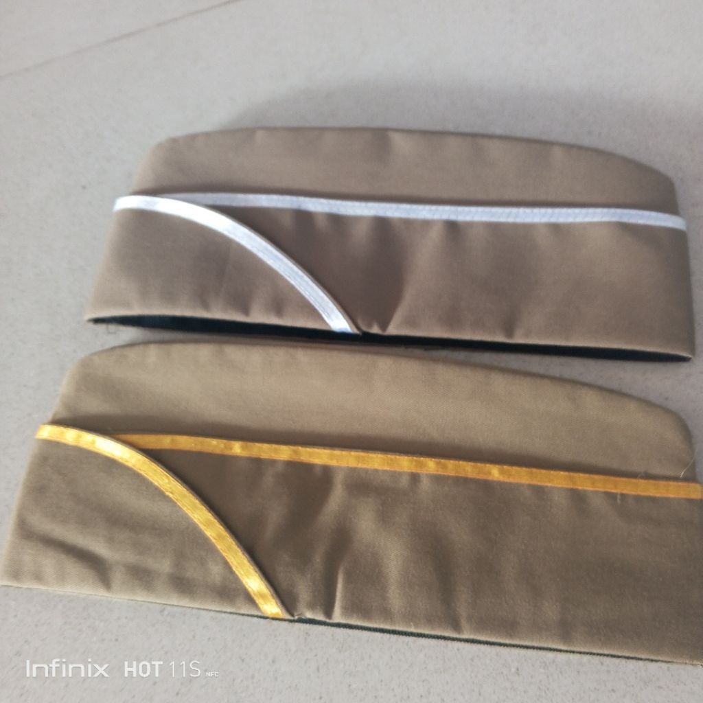 Topi ASN / PNS peci keki bijian lis sesuai variasi