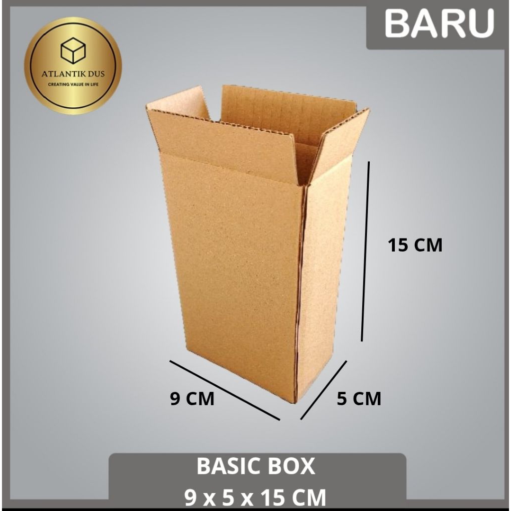 

KARDUS / KARTON BOX POLOS Uk. 9x5x15 CM