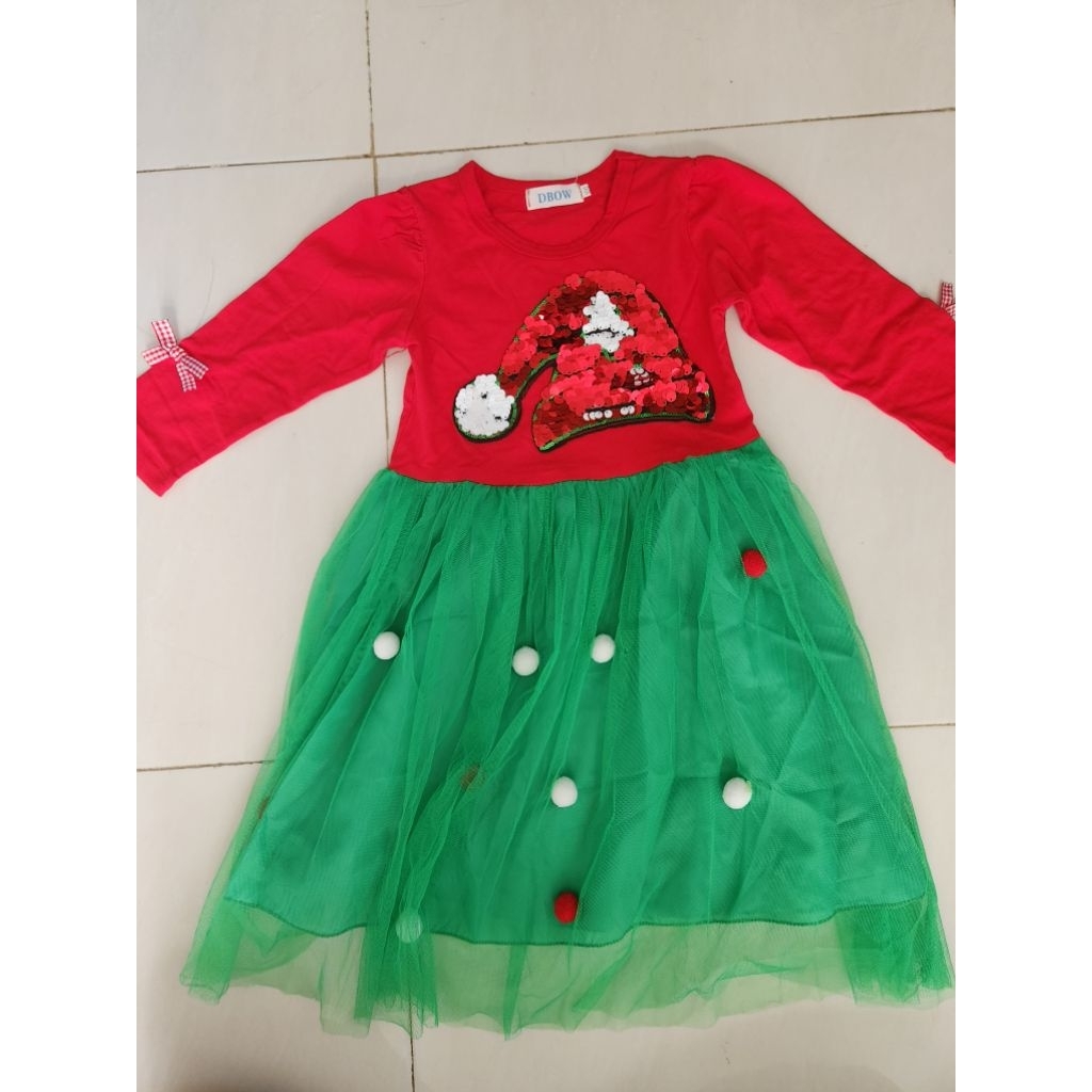 baju natal anak perempuan