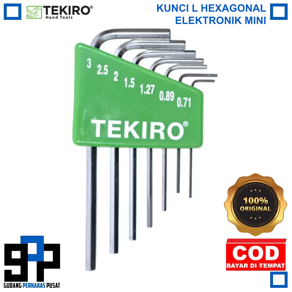 TEKIRO KUNCI L SET ELEKTRONIK 7 PCS / KUNCI L SET MINI