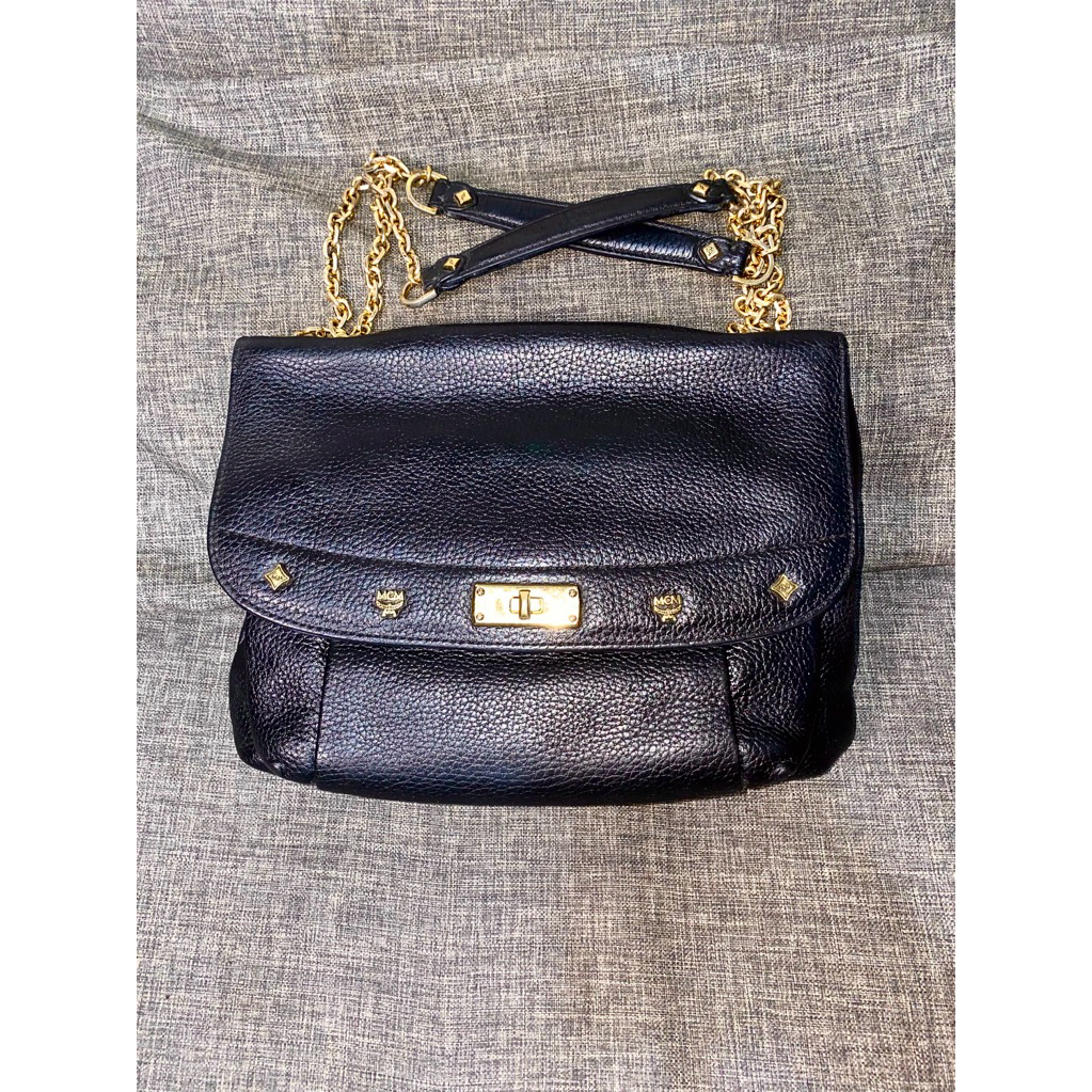 tas preloved cantik M C M rantai pesta