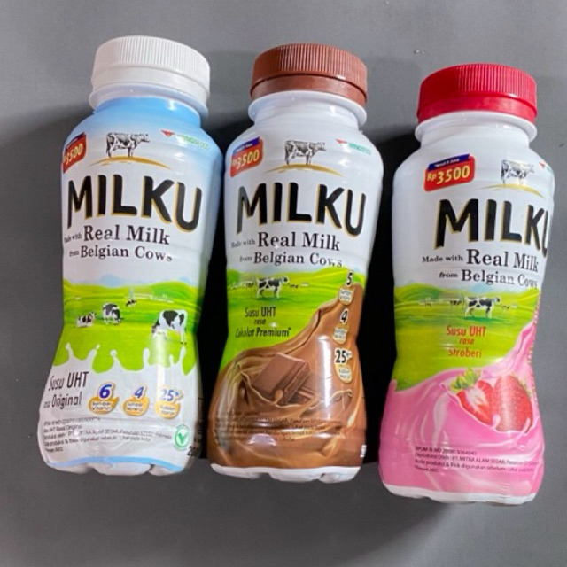 

1 PACK ISI 12 PCS MILKU SUS UHT WINGSFOOD 200ml/ MILKU REAL MILK DARI SUSU BELGIAN/ PAKET HEMAT ISI 12 PCS