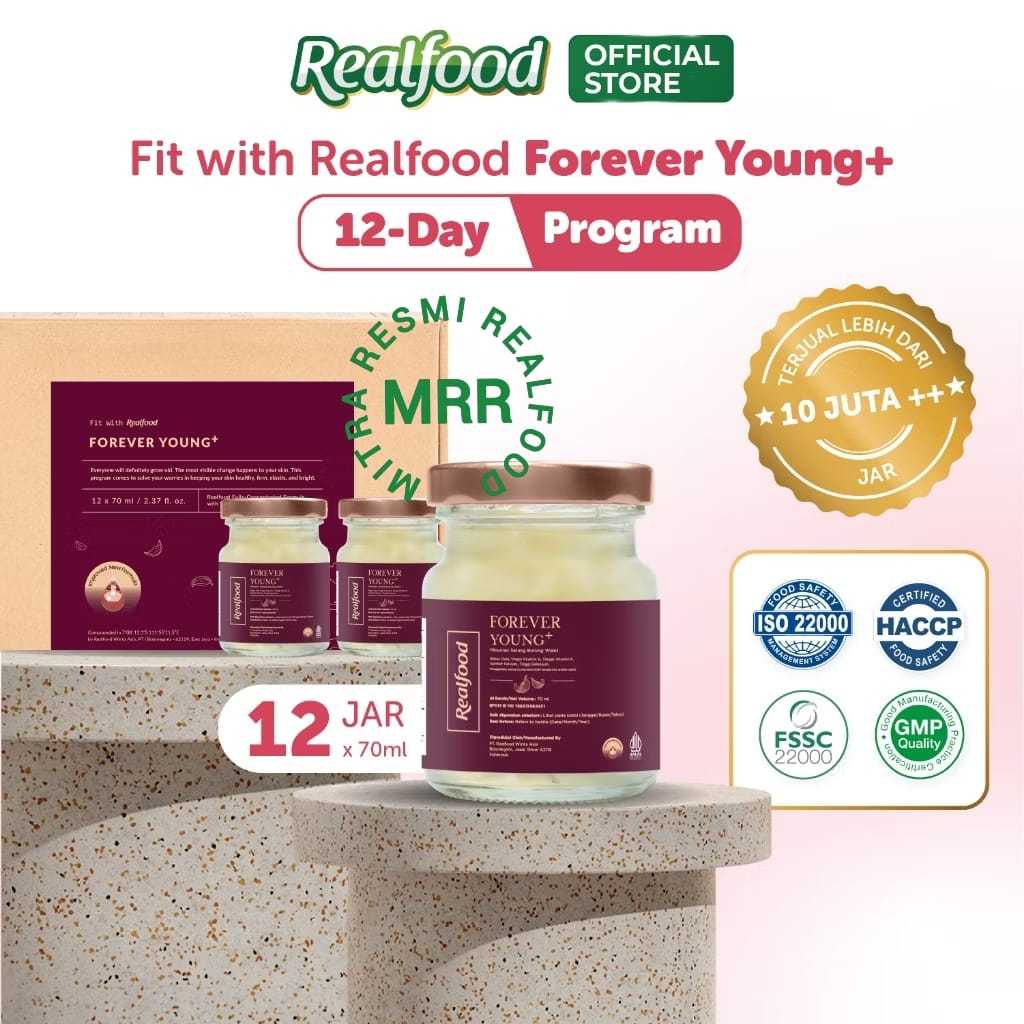

Realfood Forever Young Plus Kolagen 6 Botol & 12 Botol Diskon Harga ( Minuman Sarang Burung Walet ) MRR