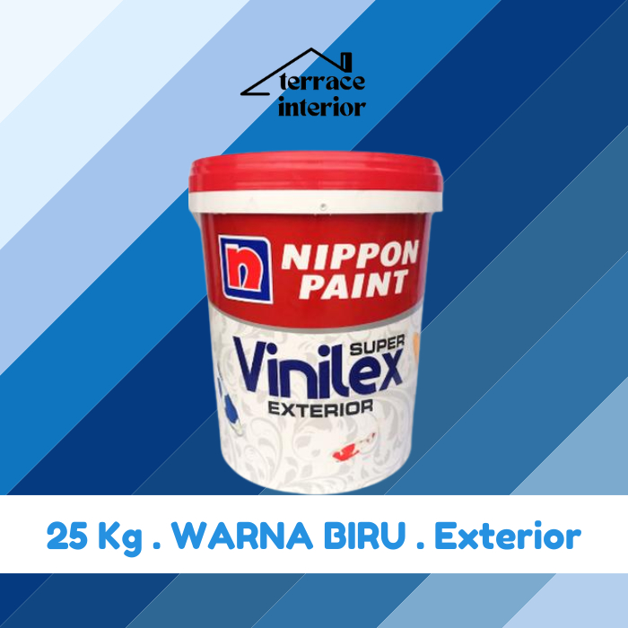 Cat Tembok Vinilex Exterior Biru 25 Kg