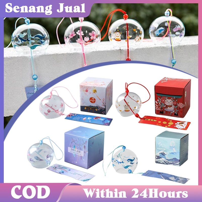 Glass Wind Chime Gantung Mobil Lonceng Angin Jepang Lonceng Angin Pintu
